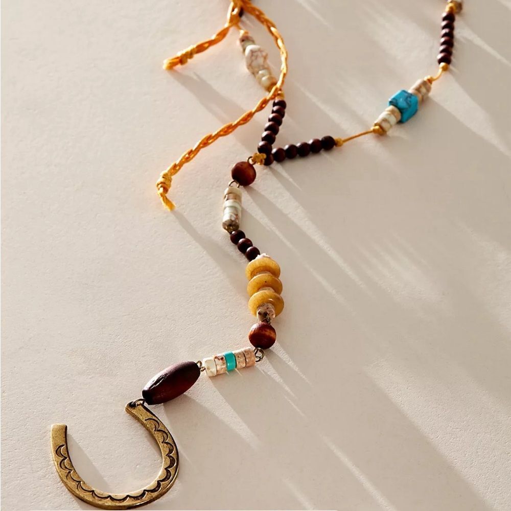 Sunscape Long Pendant Necklace free people